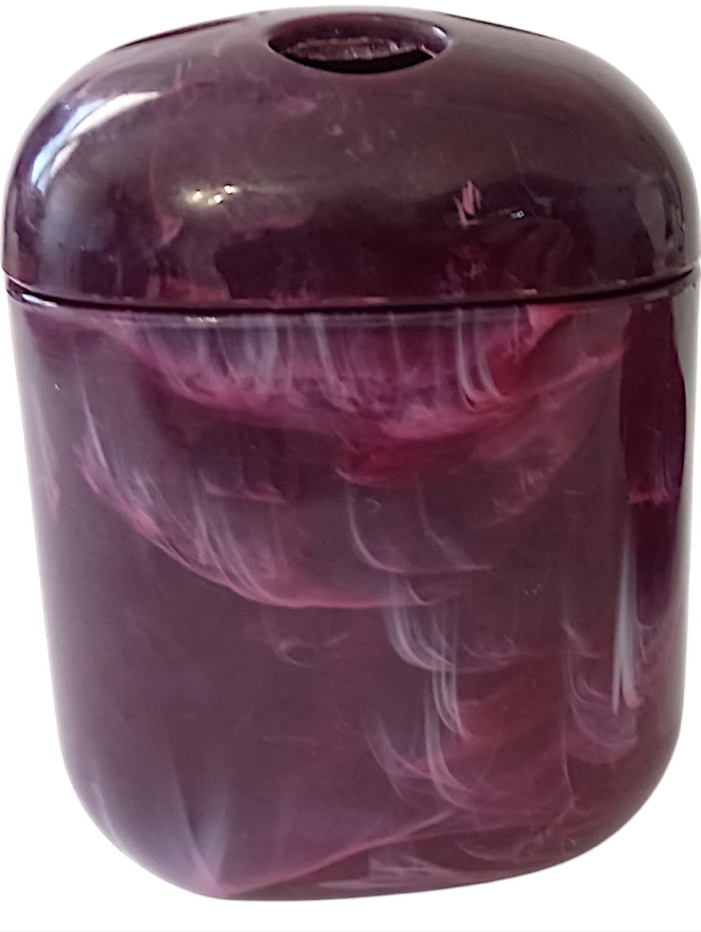 Vtg‎ Marbled Plastic Toothbrush Holder Soap Dish Wine Pink Color Retro Bathroom